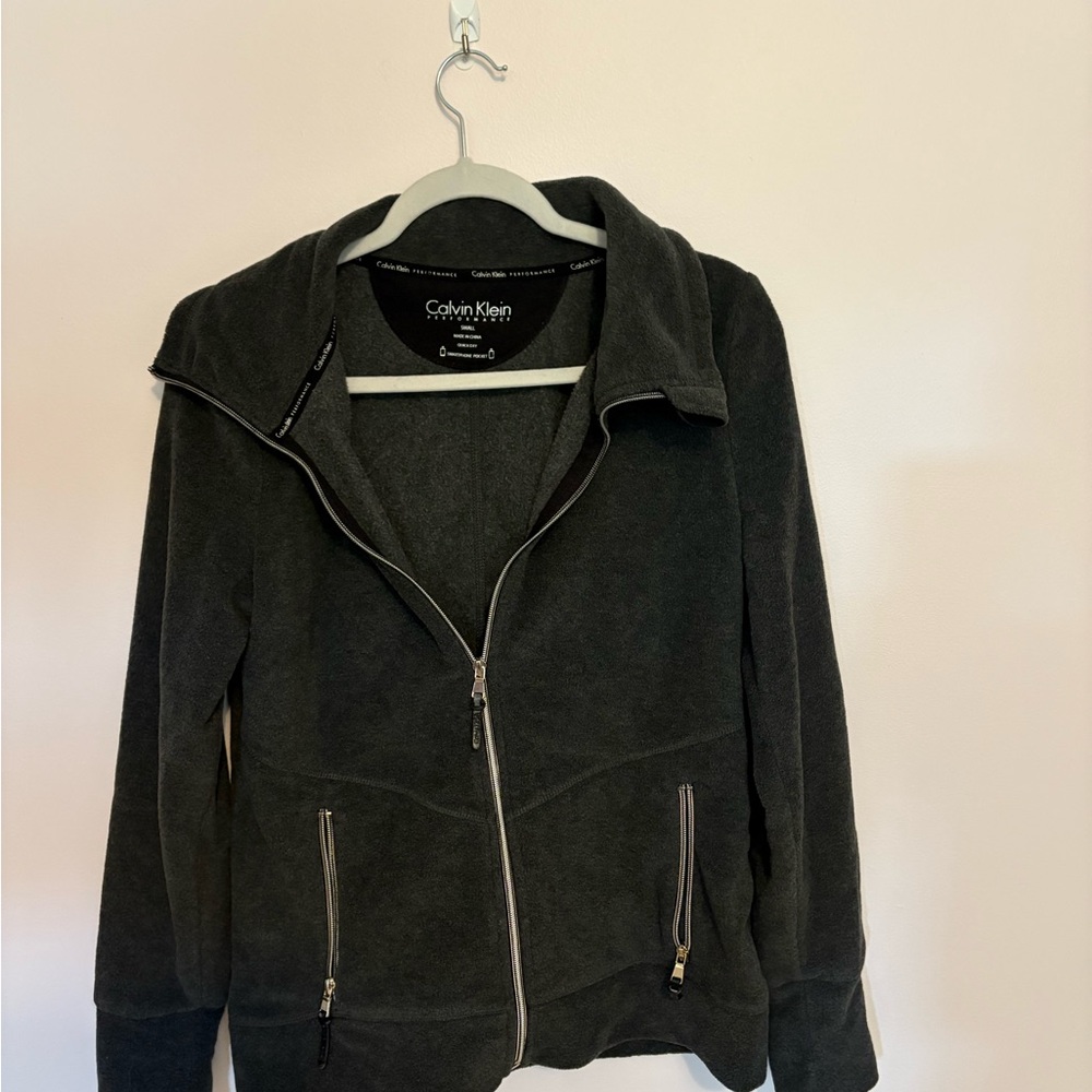 Calvin Klein Charcoal Teddy Jacket for Women